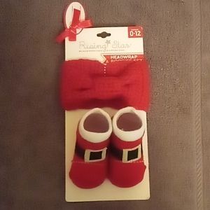 Baby head band and socks